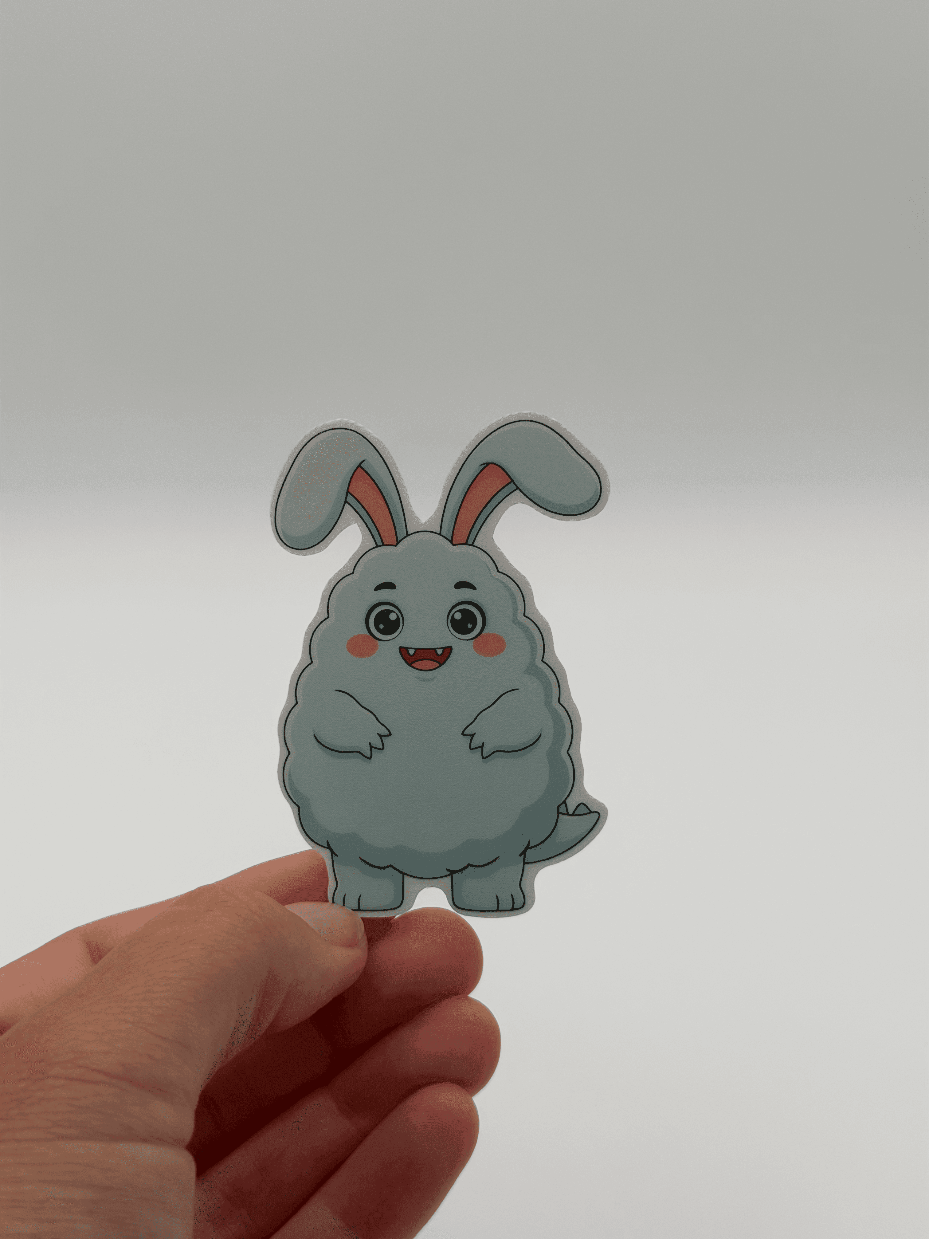 Cute Bunny Monster Sticker Pastel Kawaii Vinyl Decal