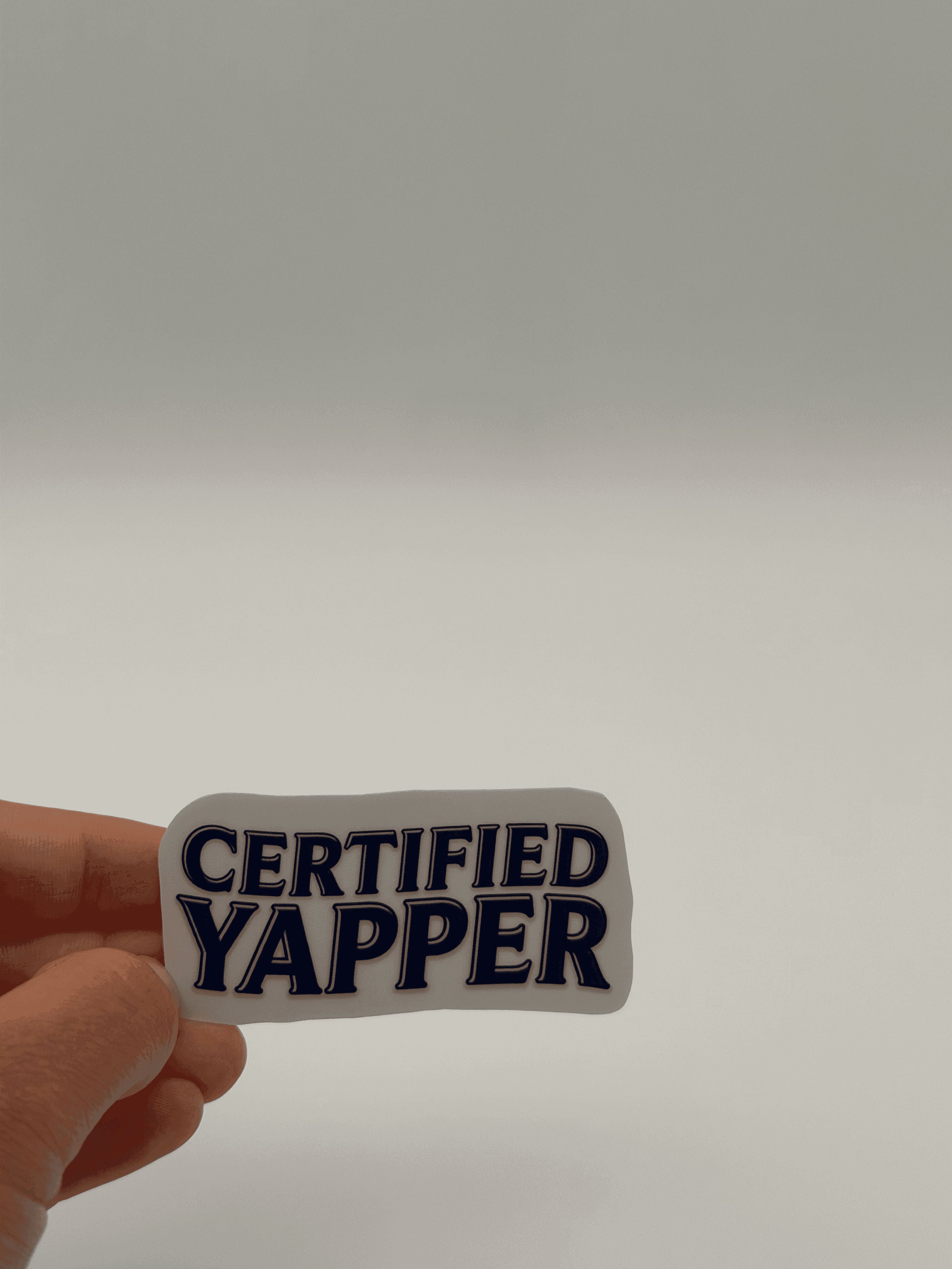 Certified Yapper Text Sticker