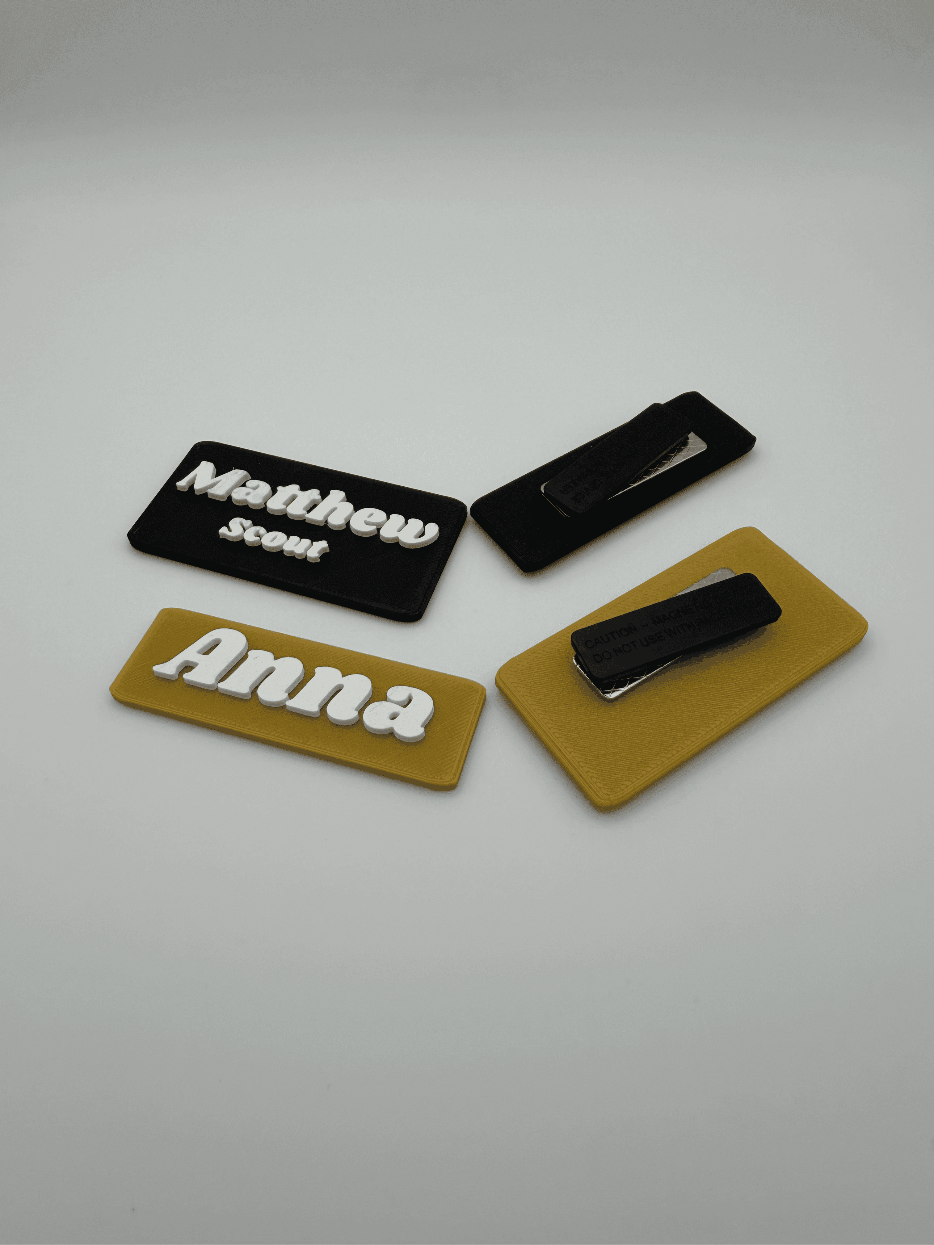 Custom 3D Printed Name Badge – Personalized Name Tag