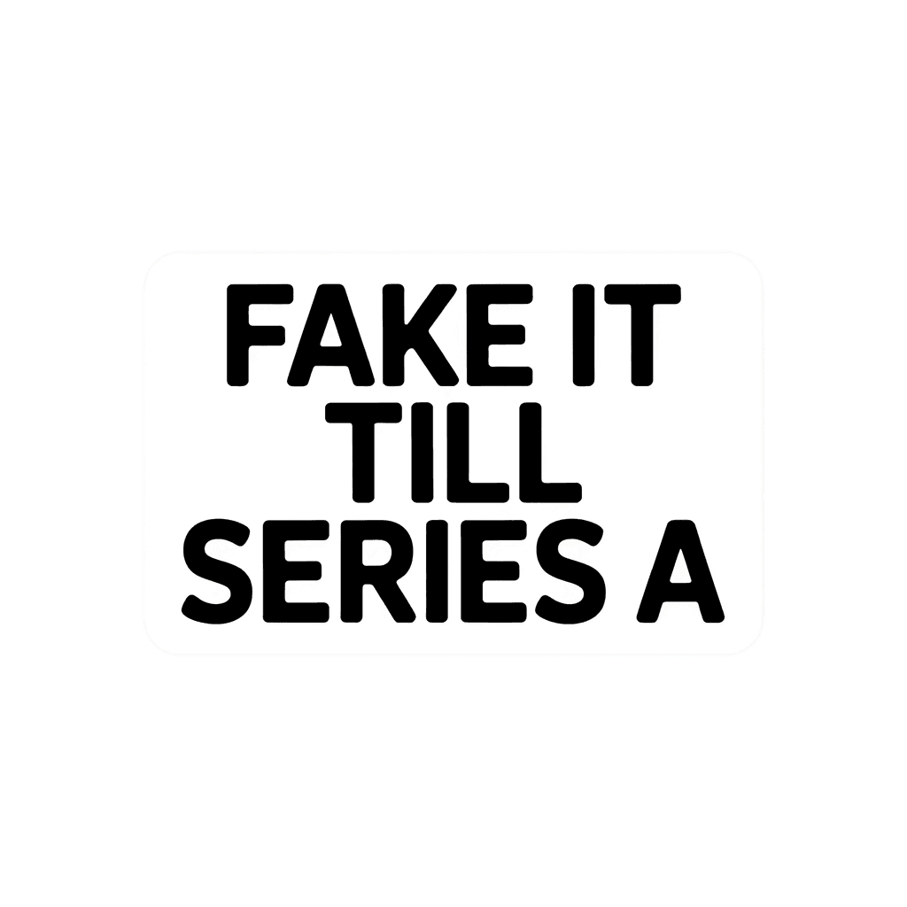Motivational Startup Quote Vinyl Sticker