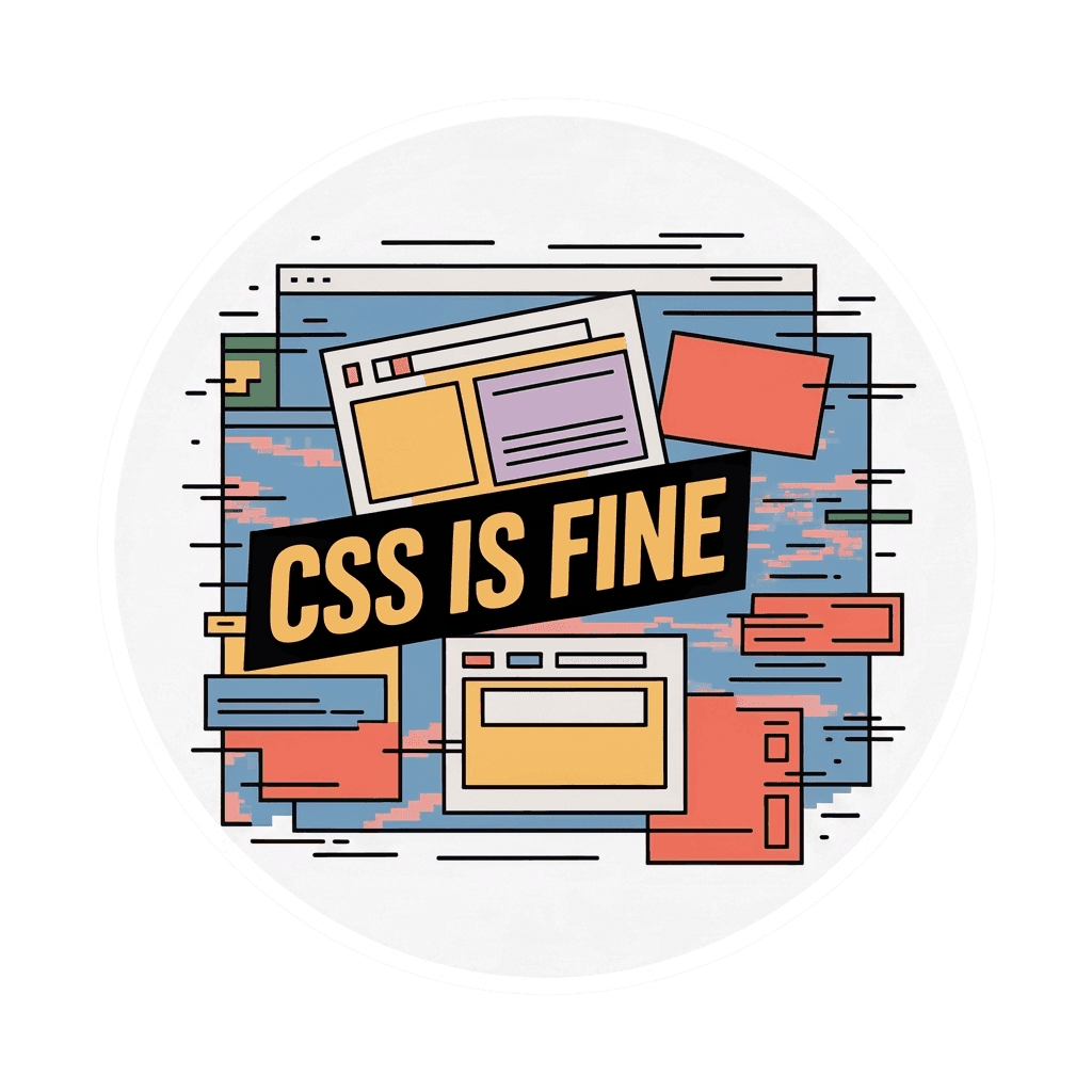 CSS Is Fine Web Developer Sticker