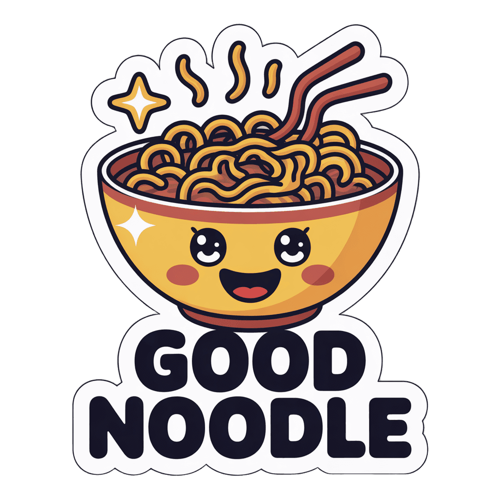 Cute Kawaii Good Noodle Bowl Sticker