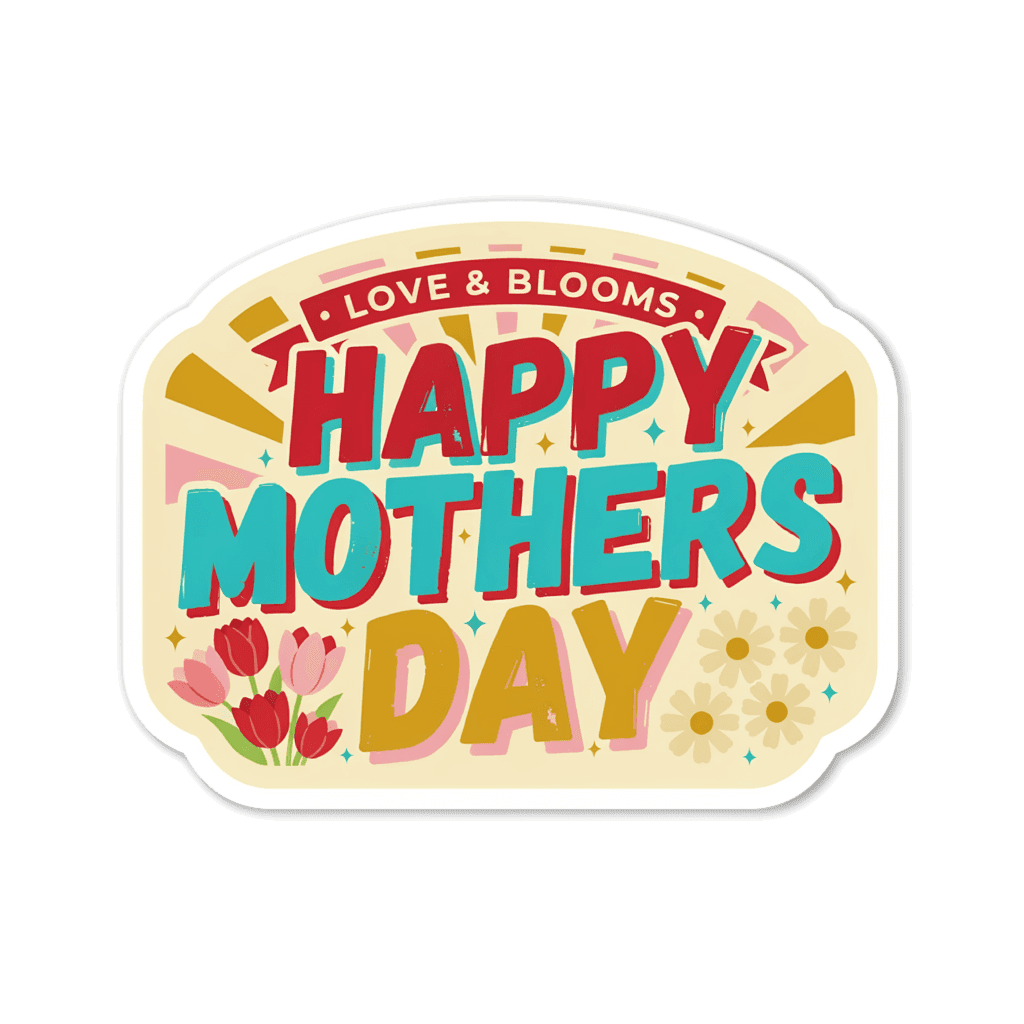 Happy Mothers Day Vinyl Sticker