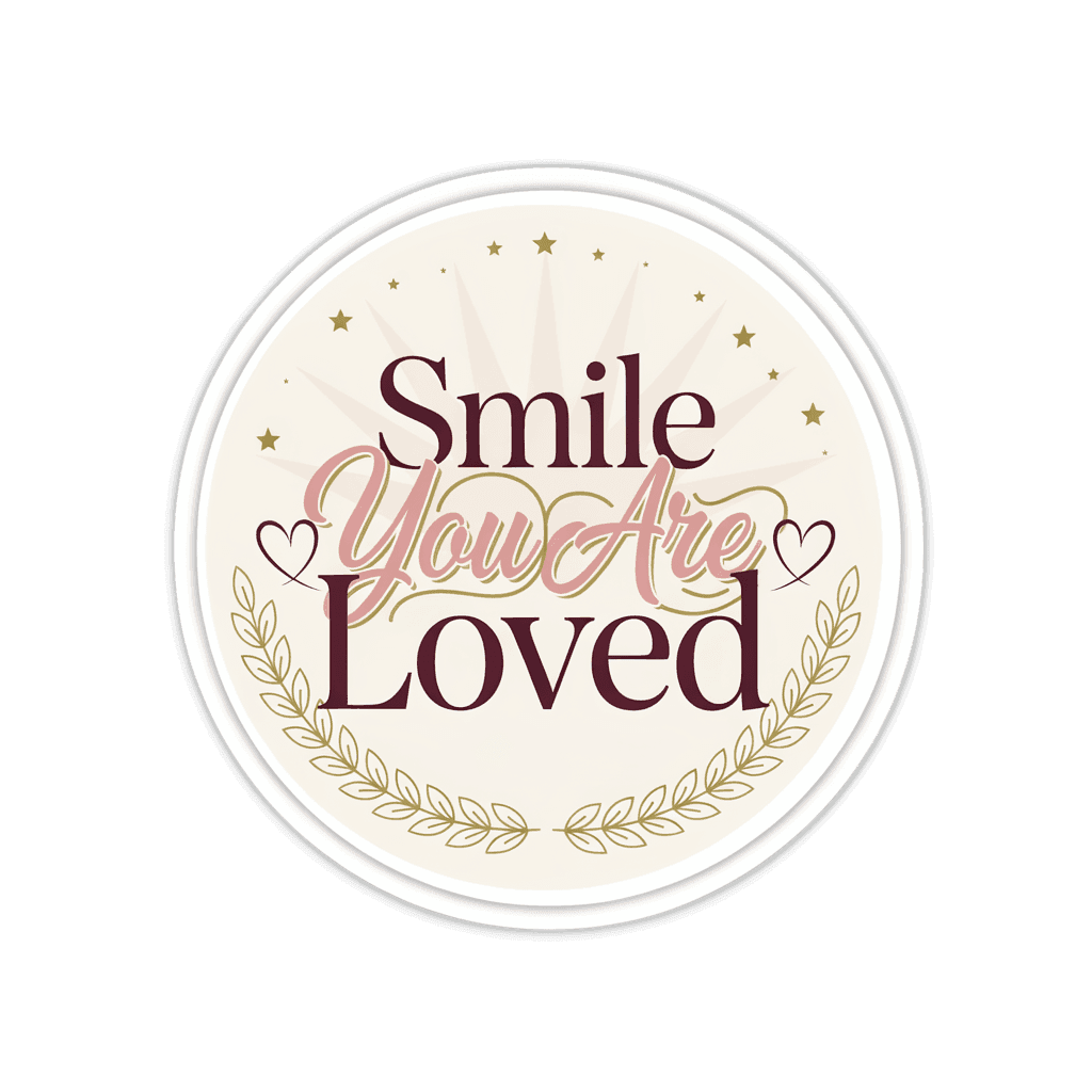 You Are Loved Sticker - Waterproof Inspirational Vinyl Quote Decal