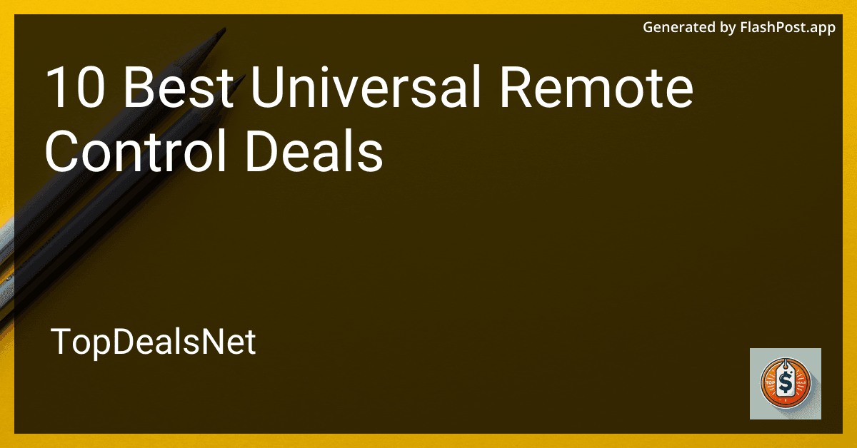 10 Best Universal Remote Control Deals in 2025 image