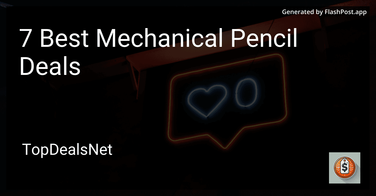 7 Best Mechanical Pencil Deals in 2025 preview