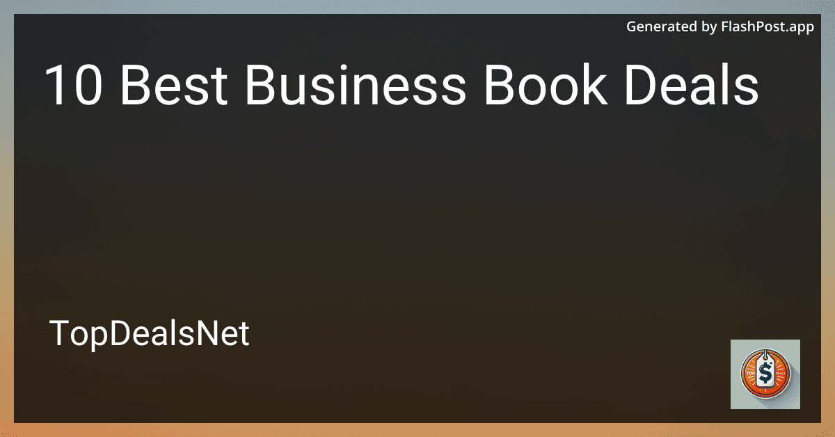 10 Best Business Book Deals in 2025 image