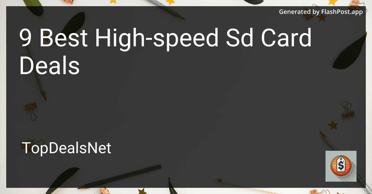 9 Best High-Speed SD Card Deals in 2025 preview
