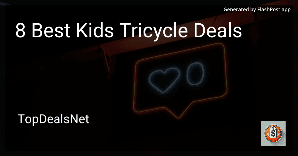 8 Best Kids Tricycle Deals in 2025 image