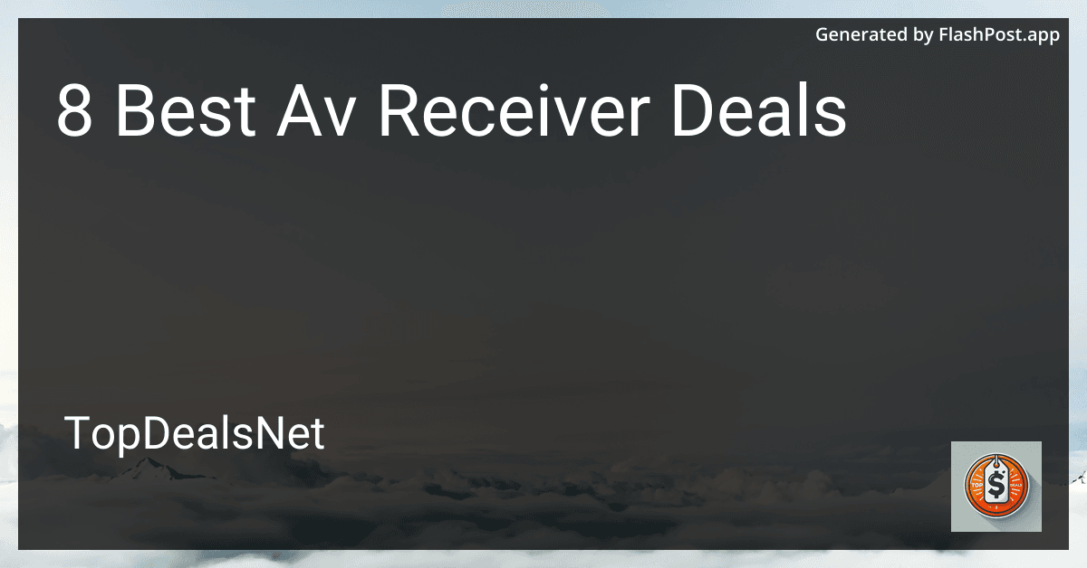 8 Best AV Receiver Deals in 2025 image