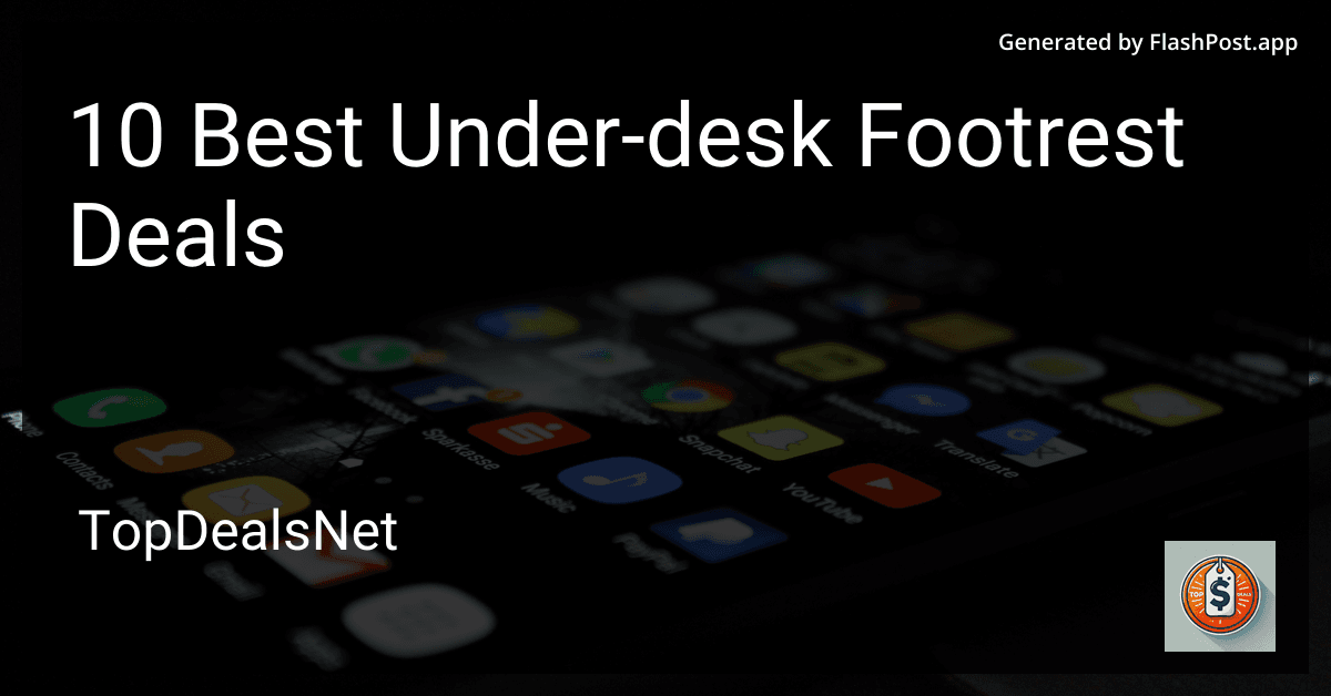 10 Best Under-desk Footrest Deals in 2025 preview