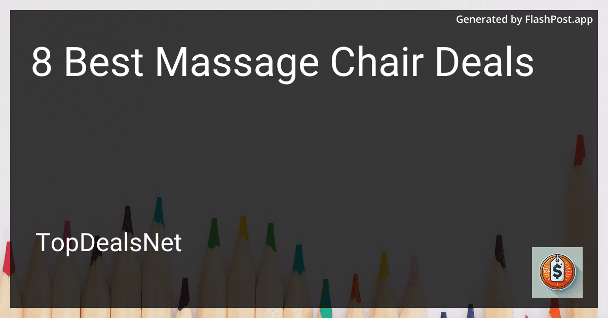 8 Best Massage Chair Deals in 2025 preview