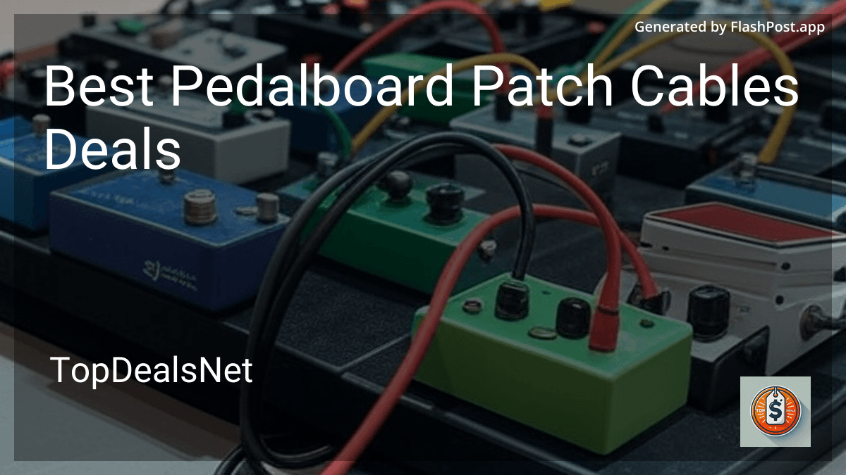 9 Best Pedalboard Patch Cables Deals in 2026