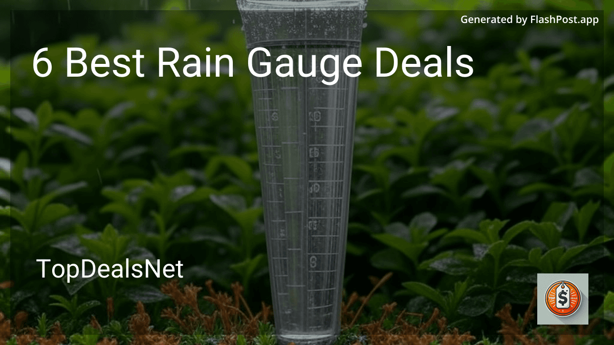 6 Best Rain Gauge Deals in 2025 preview