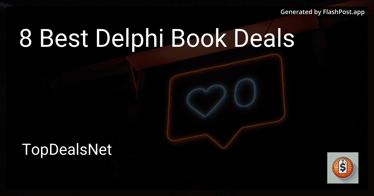 8 Best Delphi Book Deals in 2025 image