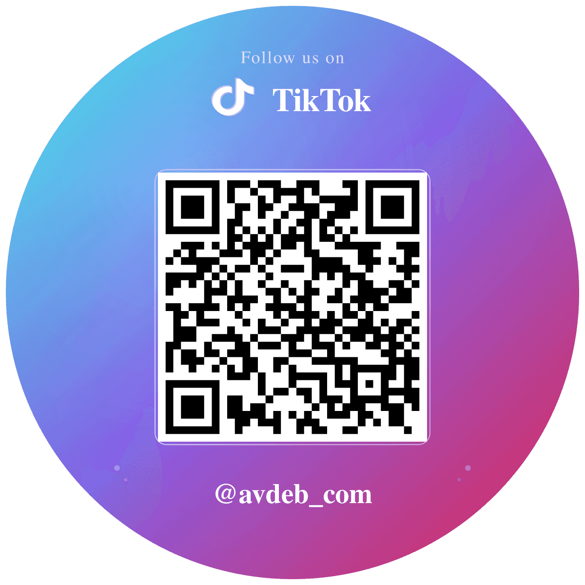 TikTok QR Code Sticker